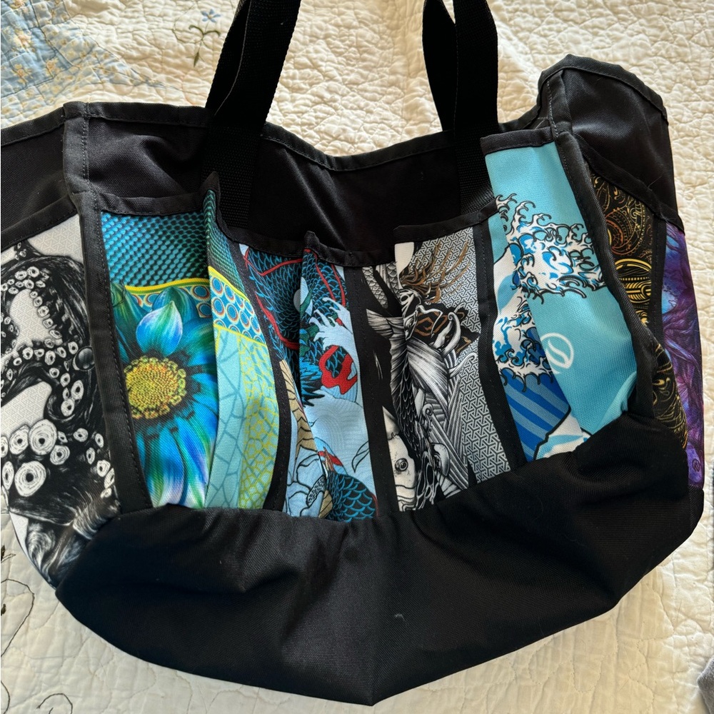 INK n BURN tote with lots of pockets